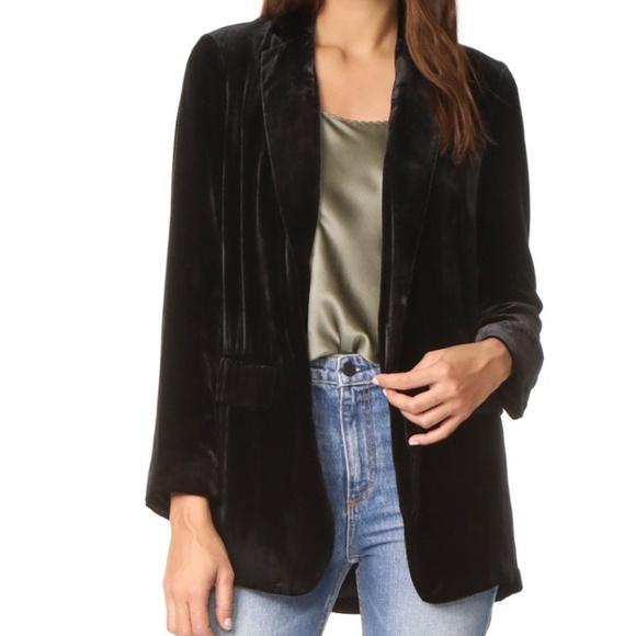 velvet boyfriend jacket